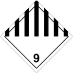 Class 9 placard and label