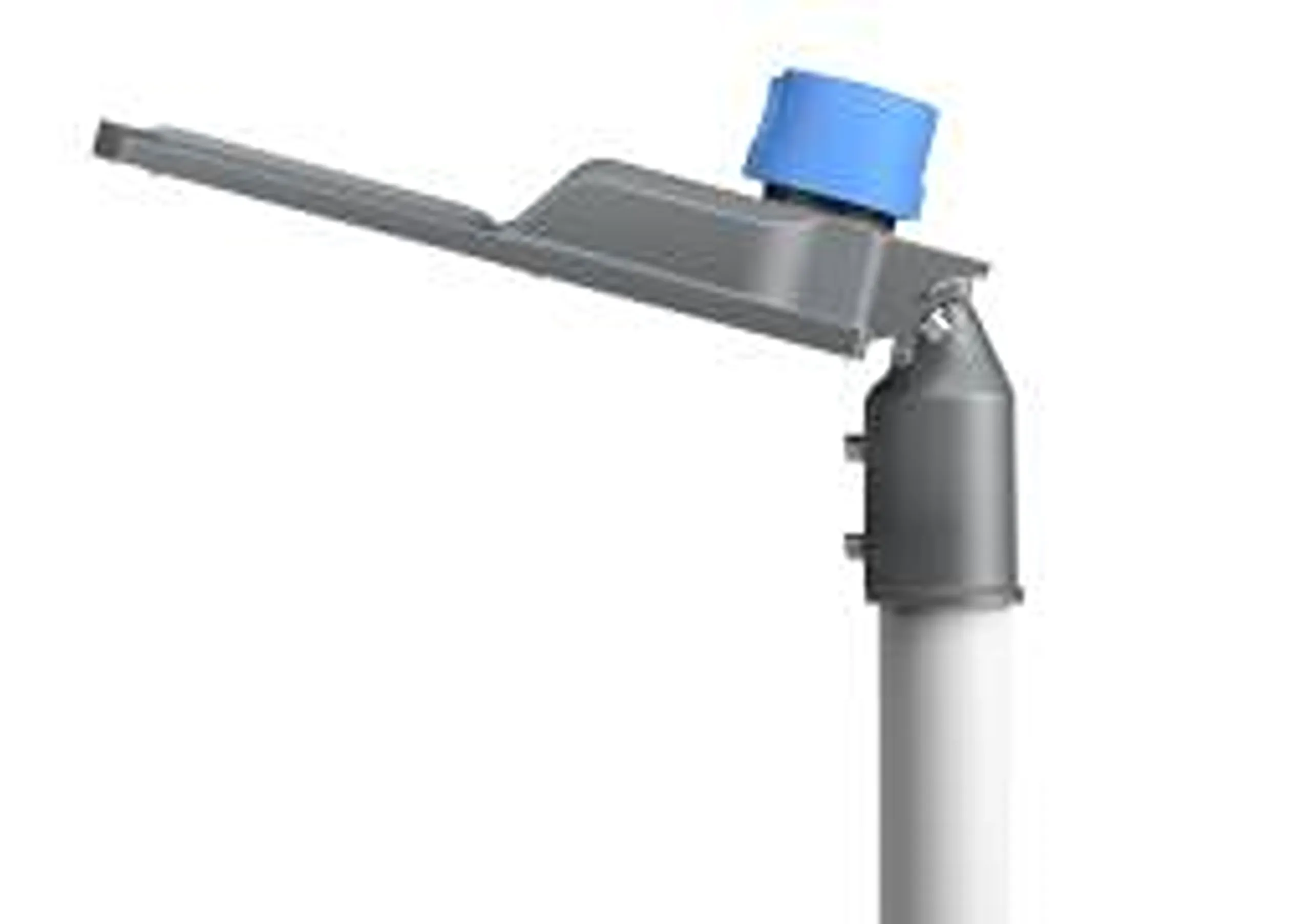 LED street lights with adjustable mounting bracket