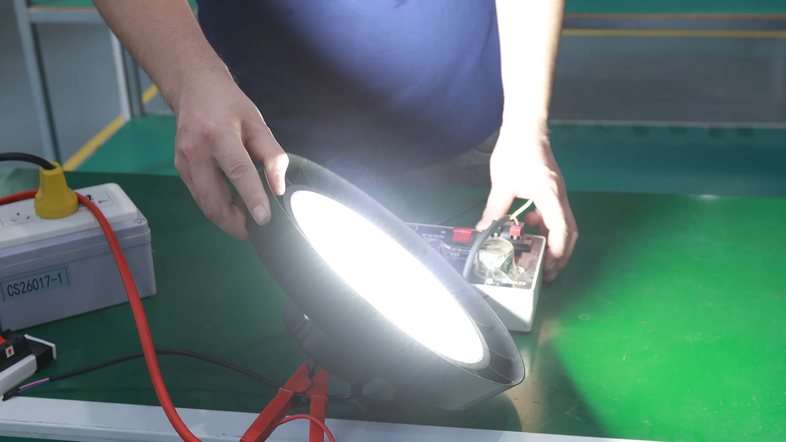 Post-assembly power-on verification for every finished fixture
