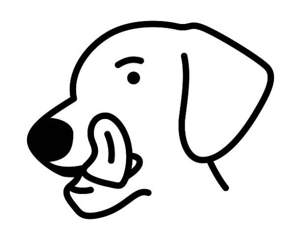 Dog licking