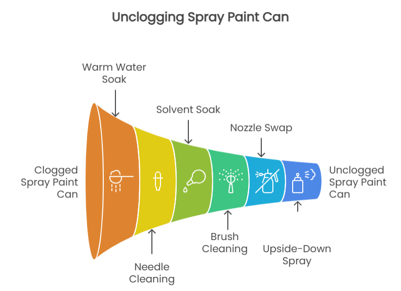 Unclogging Spray Paint Can