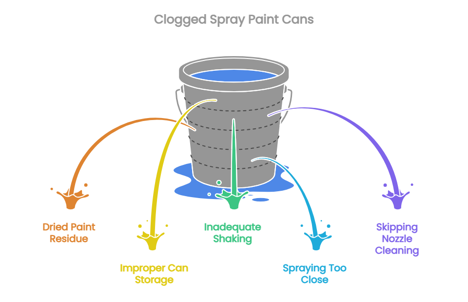 Why Spray Paint Cans Get Clogged